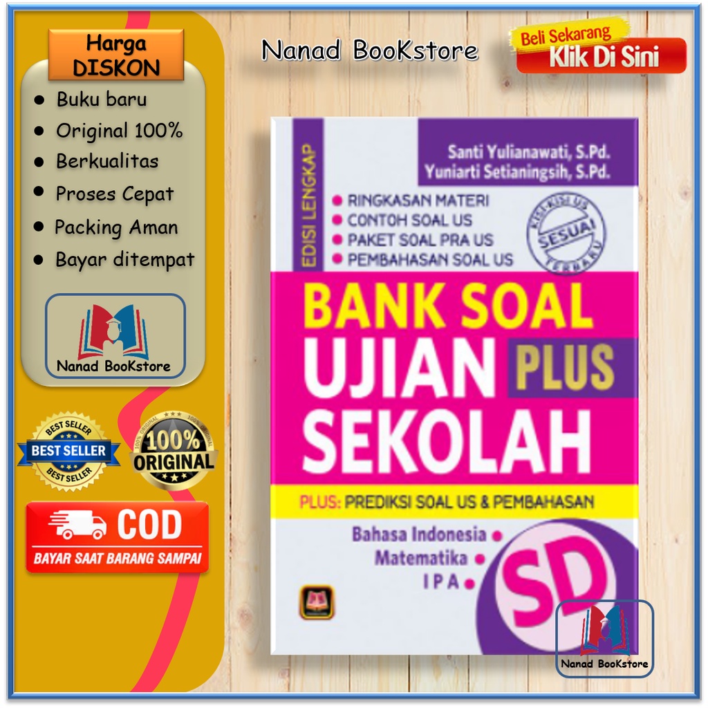 Bank Soal Ujian Sekolah Plus – SD Pustaka setia