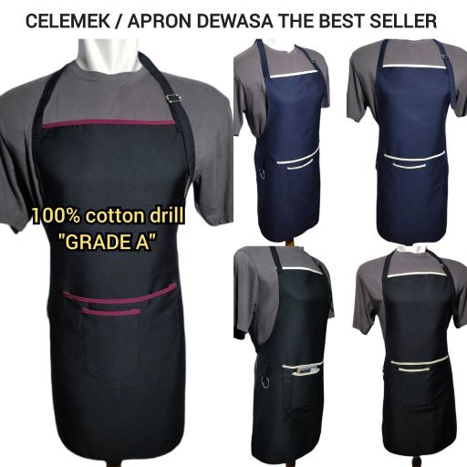 Celemek Barista Korean Style Pria Wanita apron Dapur Masak