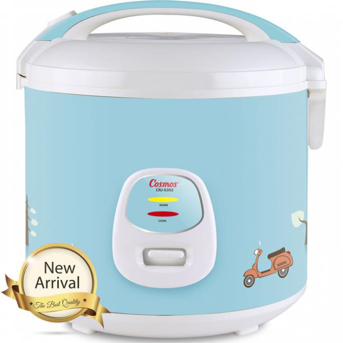 DISKON - [ COSMOS ] RICE COOKER COSMOS HARMOND 1.8 L CRJ - 6302- BIRU PERALATAN MEMASAK