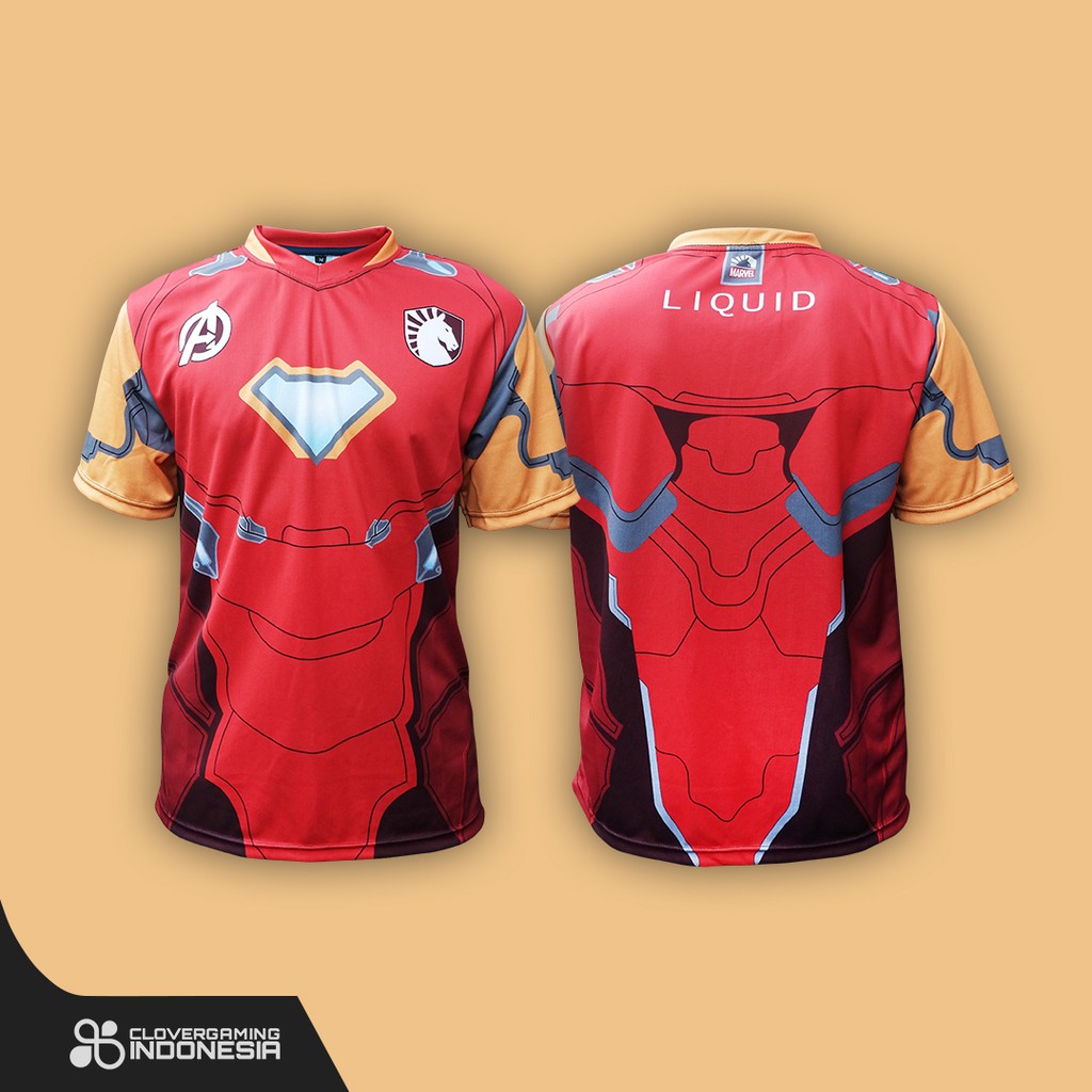 Jersey Team Liquid x Marvel Quantum Realm / Captain America / Iron Man - Avengers Endgame