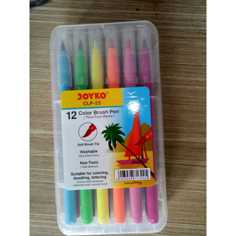 

JOYKO COLOR BRUSH PEN 12 (pena kuas warna)