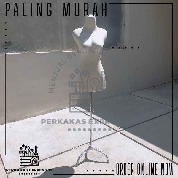 Manekin / Patung Dress Maker TANPA BUSA Berbahan TEBAL Anti Peyot BUTEK
