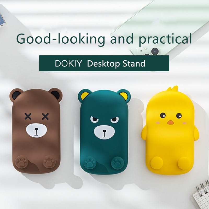 DOKIY DESKTOP STAND HOLDER HP KARAKTER DUDUKAN HP MEJA STANDING HP FOLDER HP PHONE HOLDER