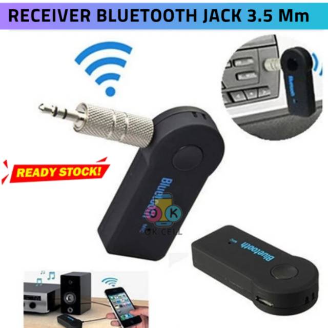 Receiver Bluetooth Audio Player Jack 3.5 Mm-Wireless Sambungan Audio Aux Speaker Music Mobil