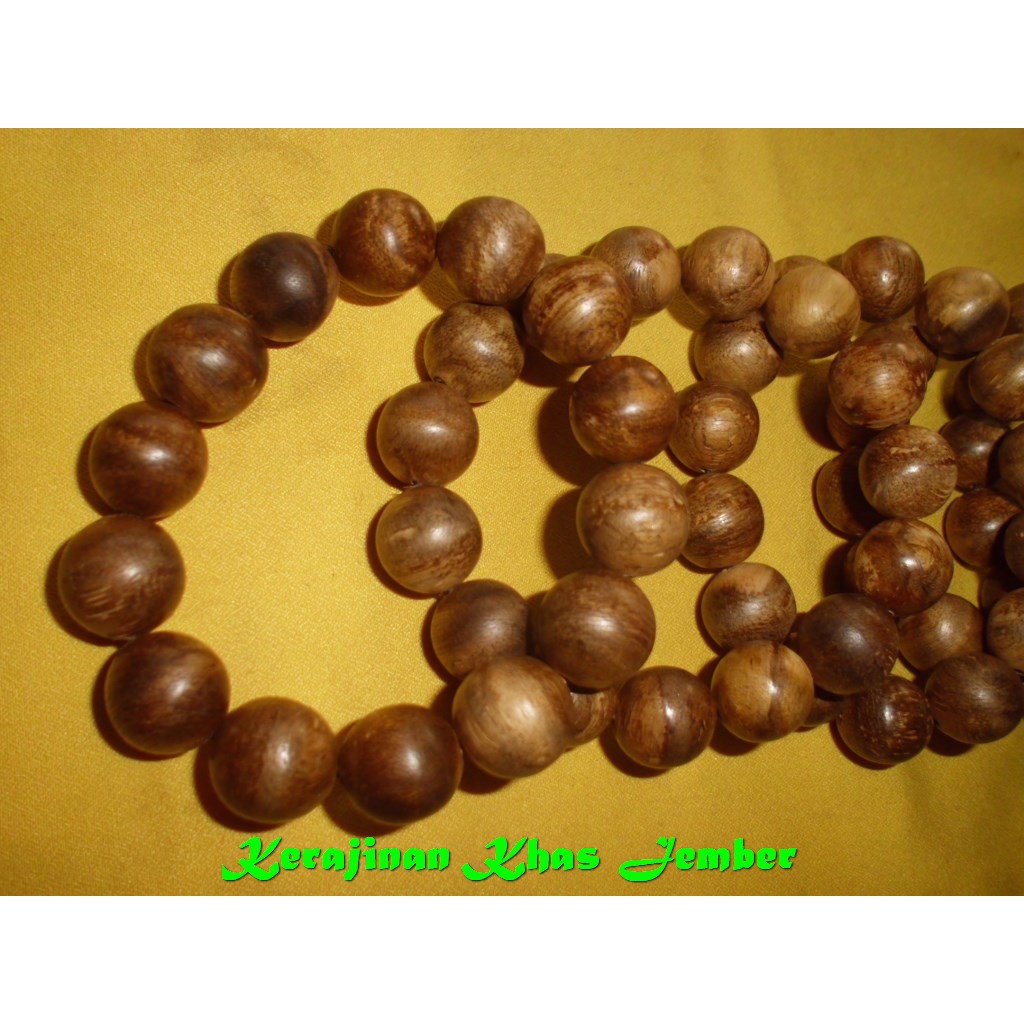 Gelang Super kayu agarwood gaharu auilaria filiria papua TGC ukuran 18 mm