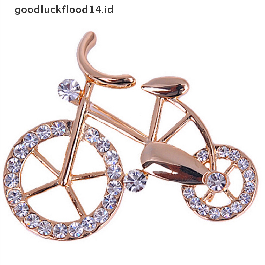 [OOID] Women Brooch Pin Fashion Bike Buckle Bicycle Pectoral Flower Gift Brooches Pins ID