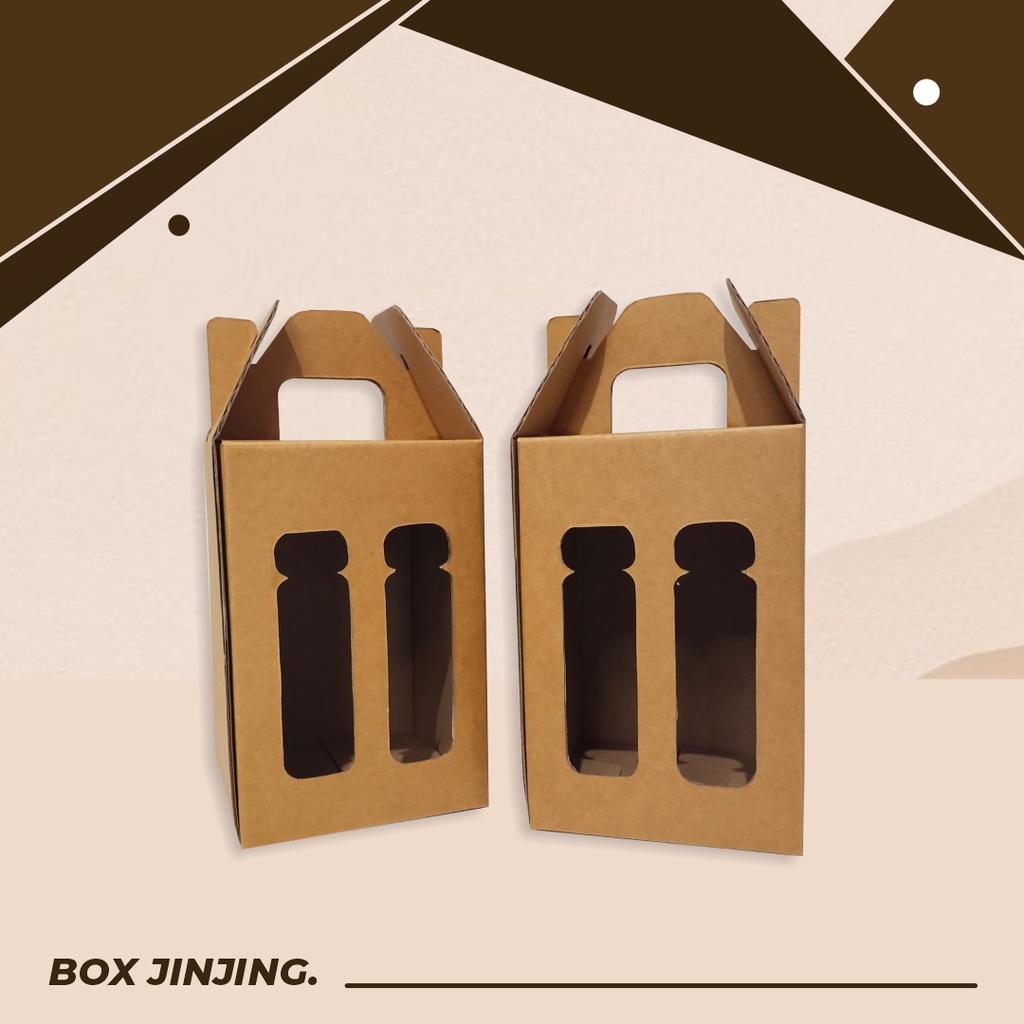 

Kardus/Box Ukuran 11 x 11 x 17 cm - Box Jinjing Botol 250 ml isi 4 - Bisa Custom Ukuran dan Sablon