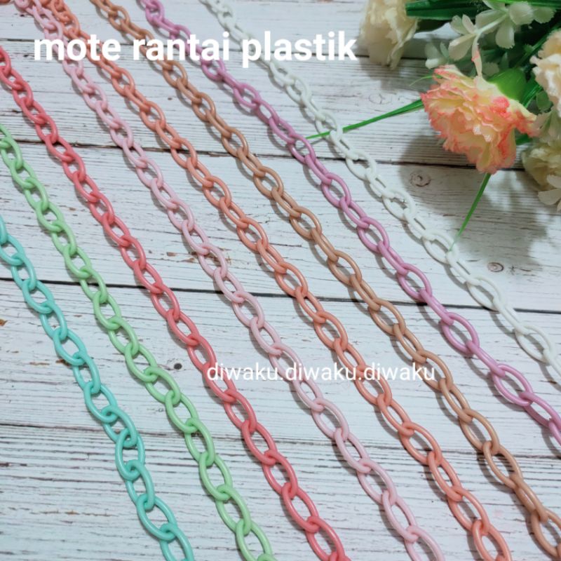 1string mote manik rantai plastik