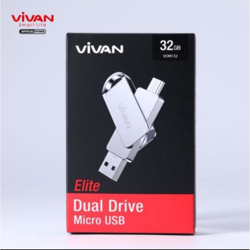 Vivan VOM132 Flashdisk Otg Micro Usb - Flashdisk Otg 32gb Vivan VOM132