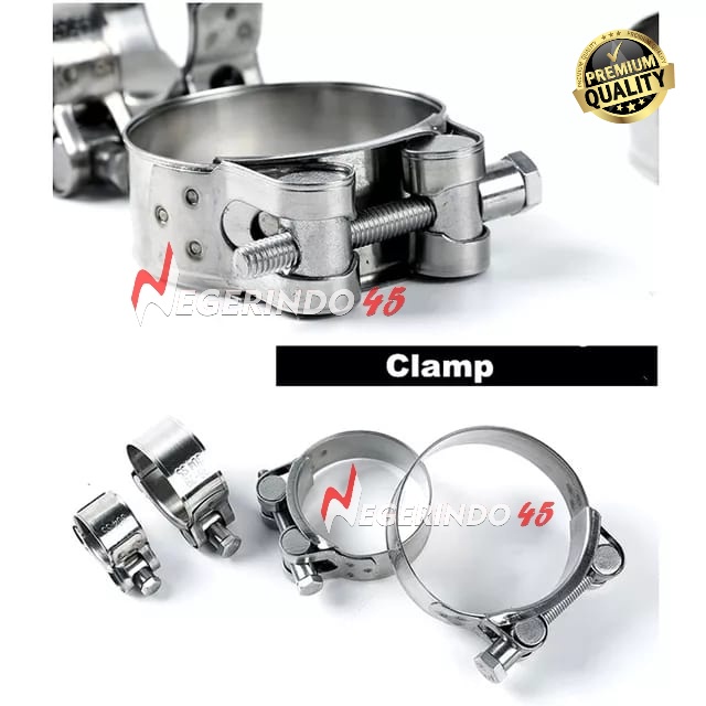 CLAMPS SUPERIOR SS 304 74-79 / 80-85 / 86-91 / KLEM MIKALOR HEAVY DUTY CLAMPS SS 304 KLEM SUPERIOR KLEM SELANG STAINLESS KLEM PIPA