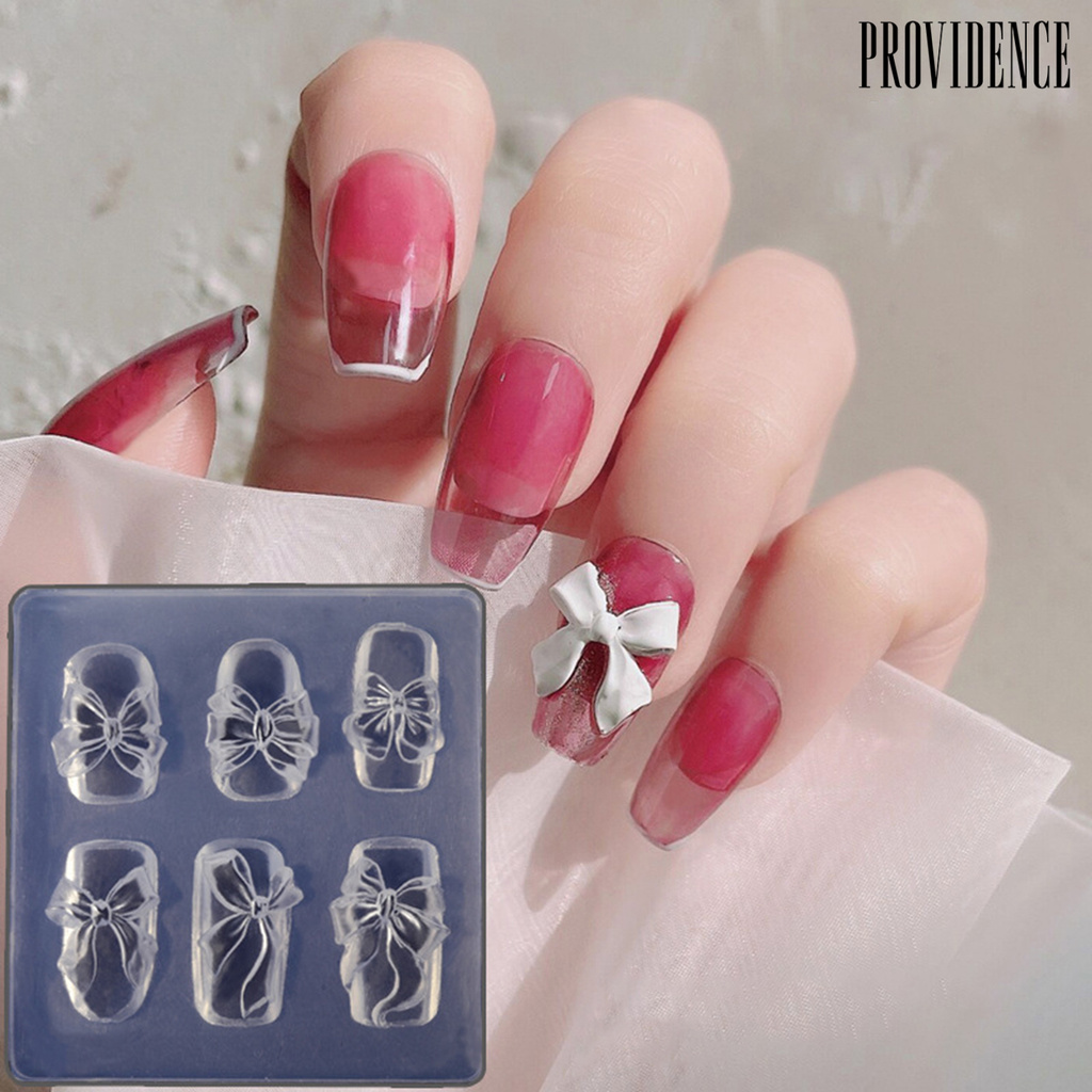Providence Cetakan Kuku Tebal Tiga Dimensi Bentuk Pita Untuk Salon