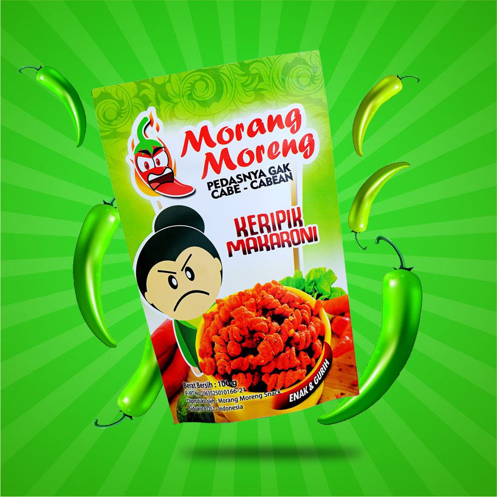 

Makaroni Pedas Morang Moreng / Macaroni Spiral Aneka Rasa