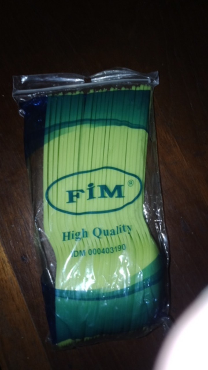 Sendok Makan Hijau Muda Merek Fim Harga 1 Pack Isi 25 Pcs
