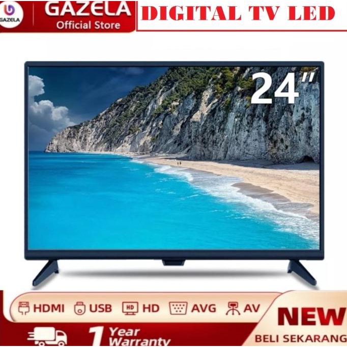 TV GAZELA LED 19/20/21/22 INCH FULL HD BISA BUAT MONITOR, PS3, CCTV