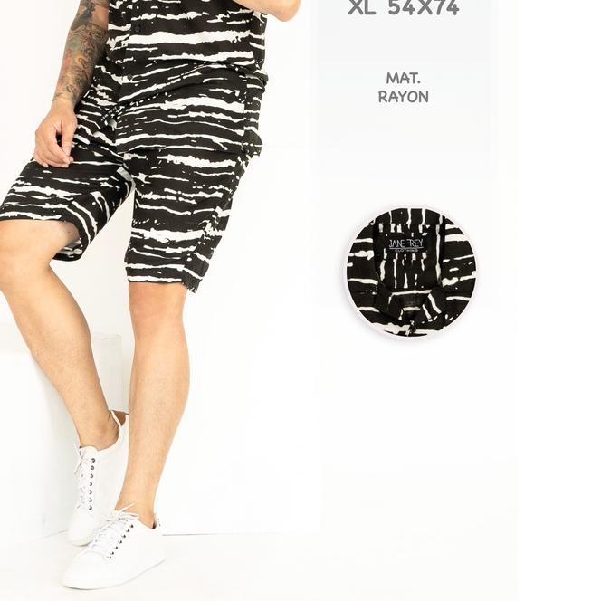 ➨ Setelan Piyama Pria | Freypv 8074 Reguler Fit Short Set M-XL Kemeja Set A ➼