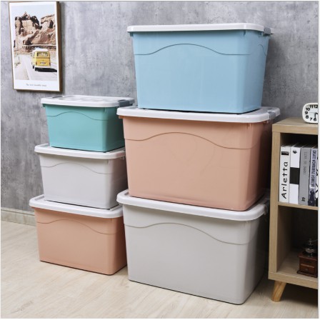 RED HOUSE Kotak Penyimpanan dengan Penutup Storage Box Baju Multifungsi Ukuran 120L, 80L, 50L