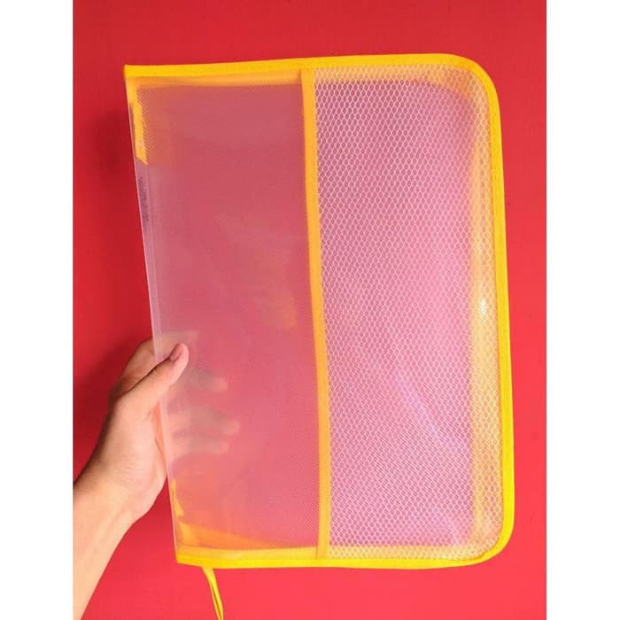 

Map Plastik Zipper Bag Resleting Folio - Kuning