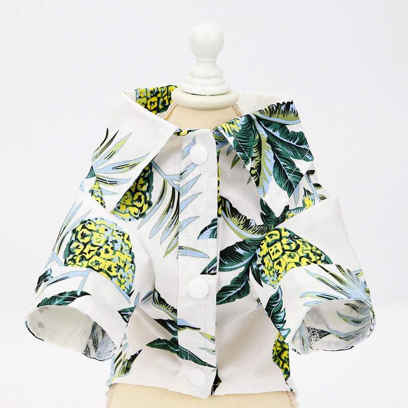 Cute Pet Clothes Summer Shirt - Hawaii/ Baju Binatang Lucu Musim Panas Hawaii Style