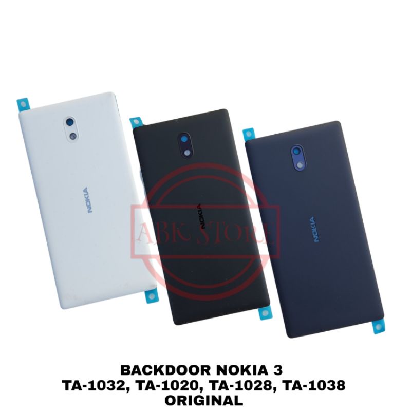 TUTUP BELAKANG BACKDOOR BACKCOVER BACK CASING NOKIA 3 ORIGINAL