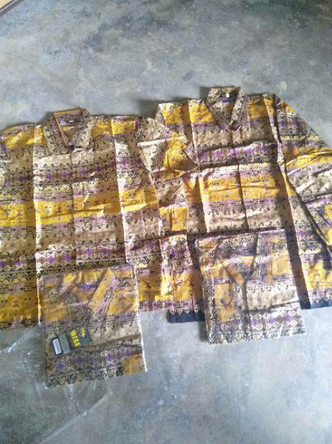 Prada Songket Kemeja Batik Pria Lengan Pendek Reguler Size Ori Batik Pekalongan