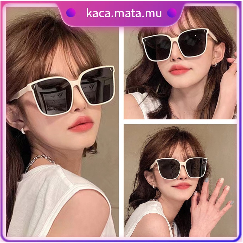 Kacamata Wanita Pria Optik Anti Sunglass Dengan INS Fashion Square Besi Frame