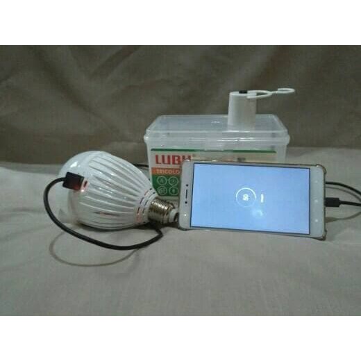 Lampu LED Luby emergency 18w 18 watt fungsi powerbank 2 baterai