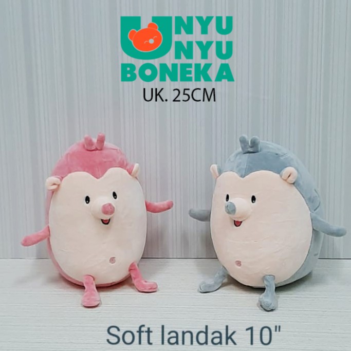 Import Boneka Cute soft landak souvenir kado ultah plush