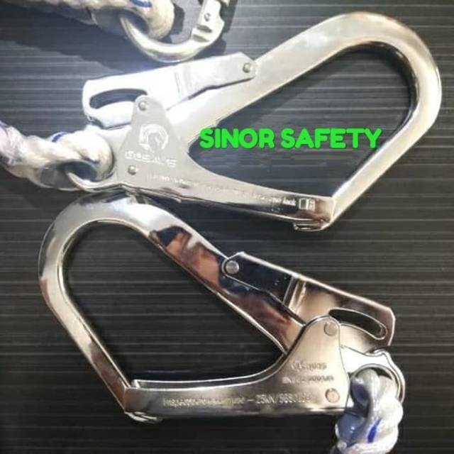 Lanyard Safety Double Big Hook PRO FullBody Harness Tali Body Harness