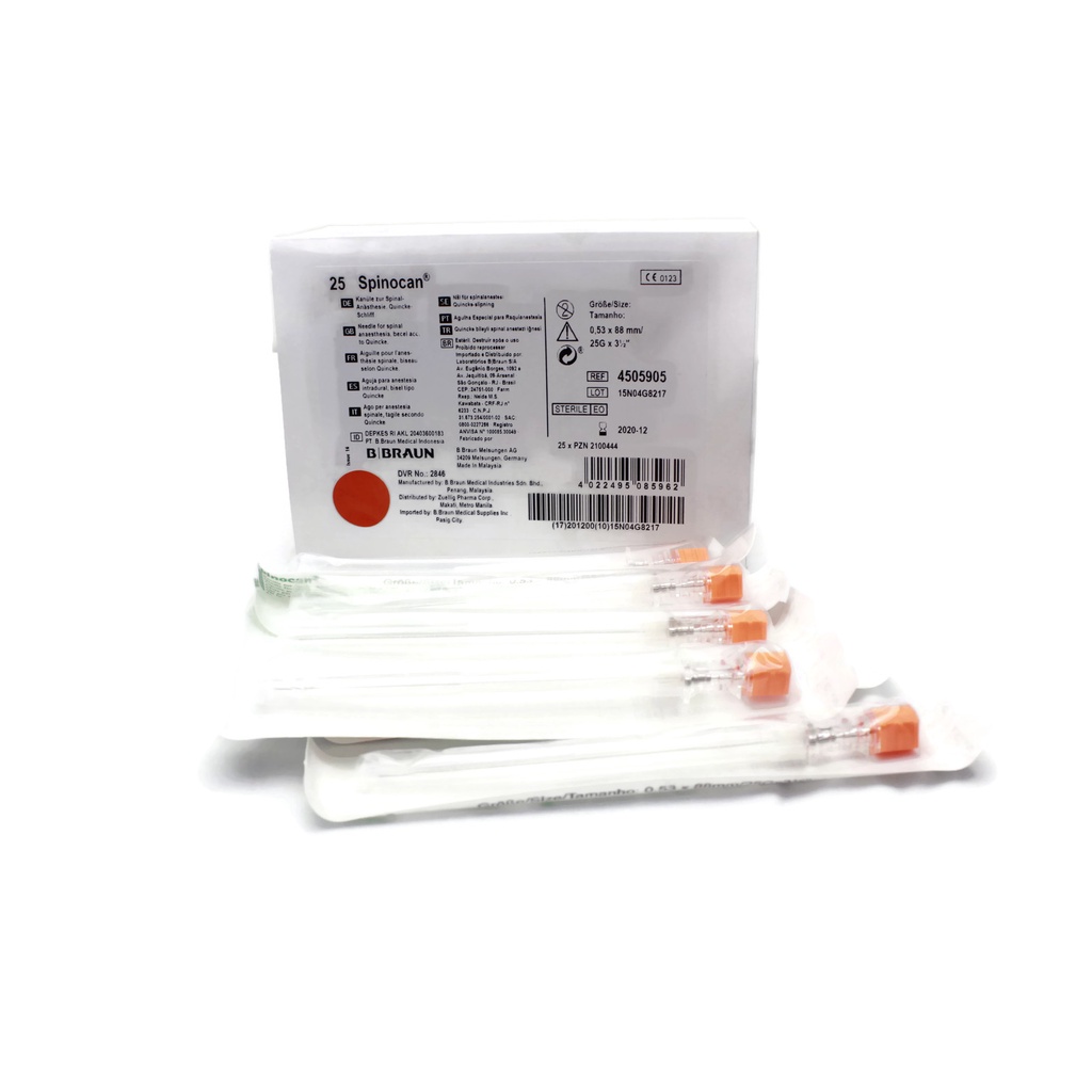 Spinocan 25 G. Spinocan 26 G B Braun / Box