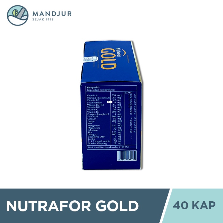 Nutrafor GOLD / Multivitamin untuk Stamina dan Kesehatan - LDA