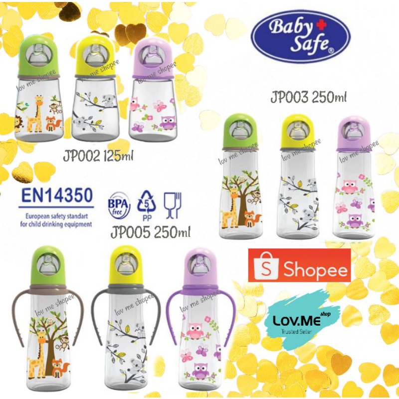 lov me ❤ Baby Safe Botol Susu Bayi dot Reguler 125ml 250 ml JP002 JP003 JP005