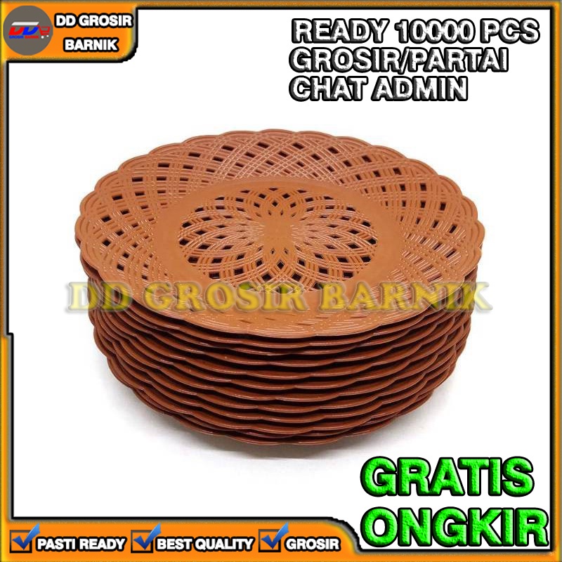 [DGB] PIRING ROTAN PLASTIK ANYAM ECERAN ECER 1PCS