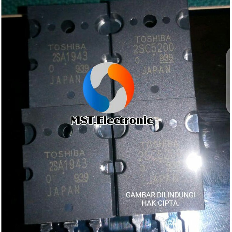 TRANSISTOR TOSHIBA 2SA1943-2SC5200.ori seri lot 939-939