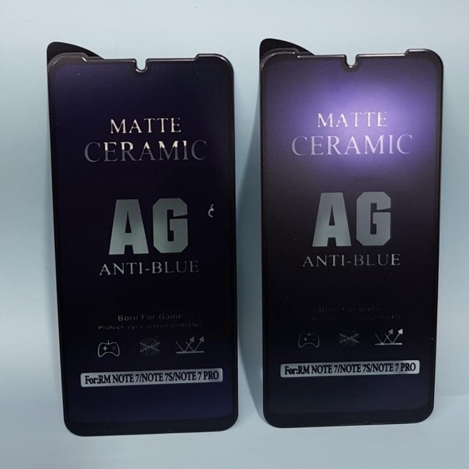 SCREEN PROTECTOR CERAMIC MATTE ANTI BLUE XIAOMI REDMI NOTE 7 - FA