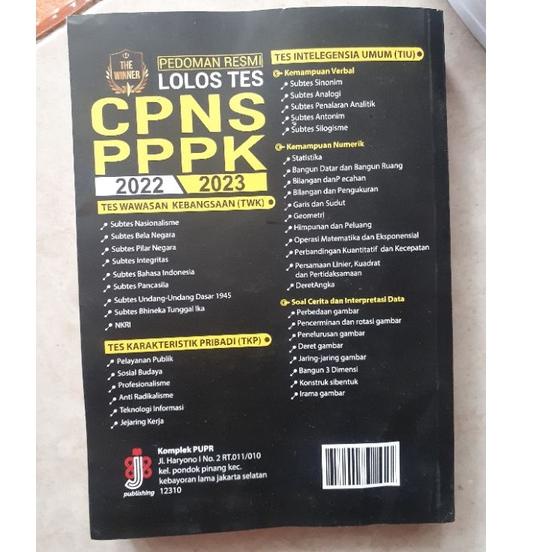 Jual Muraaaahh.. BUKU PEDOMAN RESMI LOLOS TES CPNS PPPK 2022/2023 ...