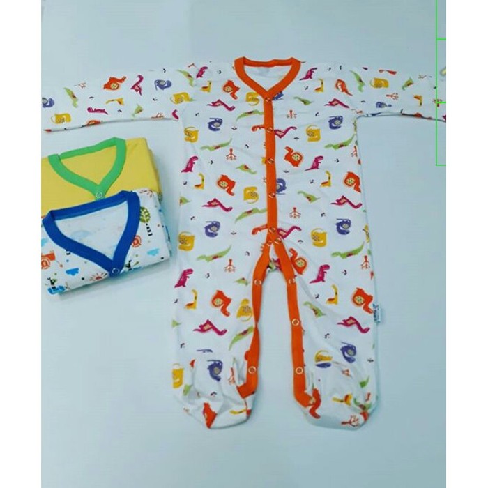 LITTLE QUEEN SLEEPSUIT BOY &amp; GIRL ISI 3 PCS MOTIF RANDOM