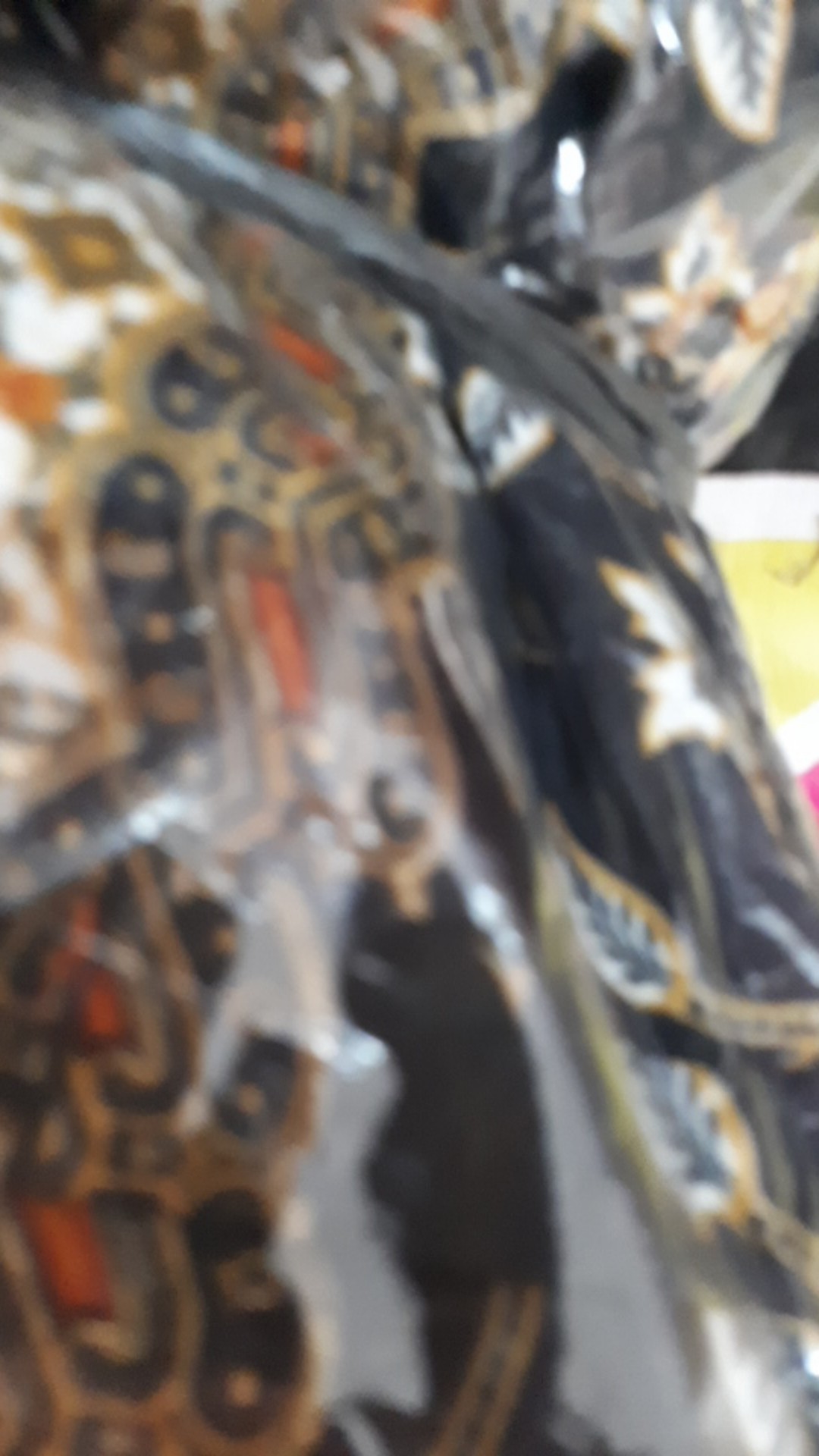 Wm>couple Batik Lengan Panjang Hem Lengan Panjang Couple Keluarga Couple Paya Gold