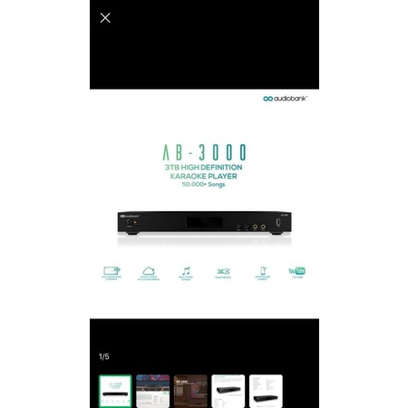 karaoke AUDIOBANK PLAYER 3 TERA AB 3000 ORIGINAL