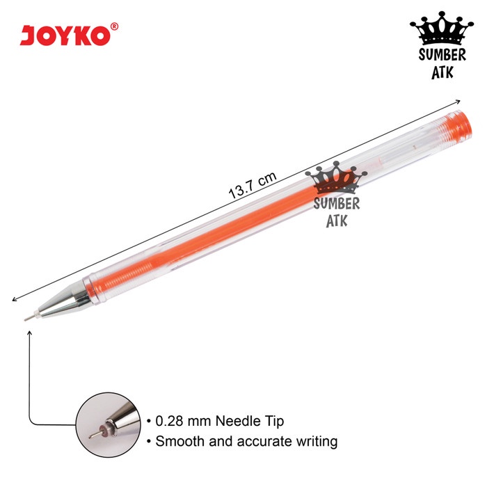 

Star Color Gel Pen Pulpen Pena Joyko Gpc-325 Itech3 1 Set 8 Warna 0.28 Mm Berkualitas