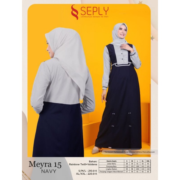 MEYRA 15 HITAM | GAMIS BY SEPLY TERBARU 2022 | GAMIS TERLARIS