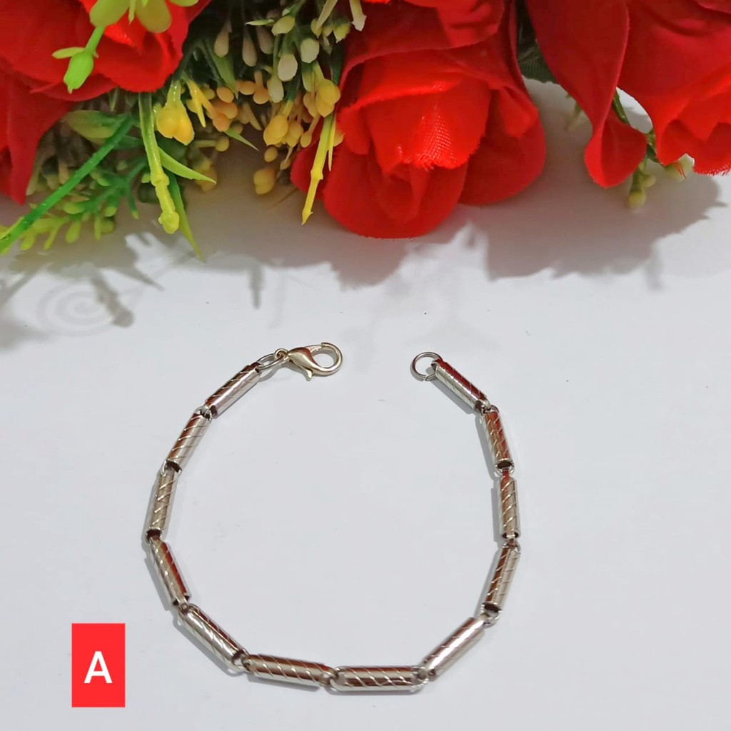 Gelang Dewasa Titanium Anti Karat (COD)