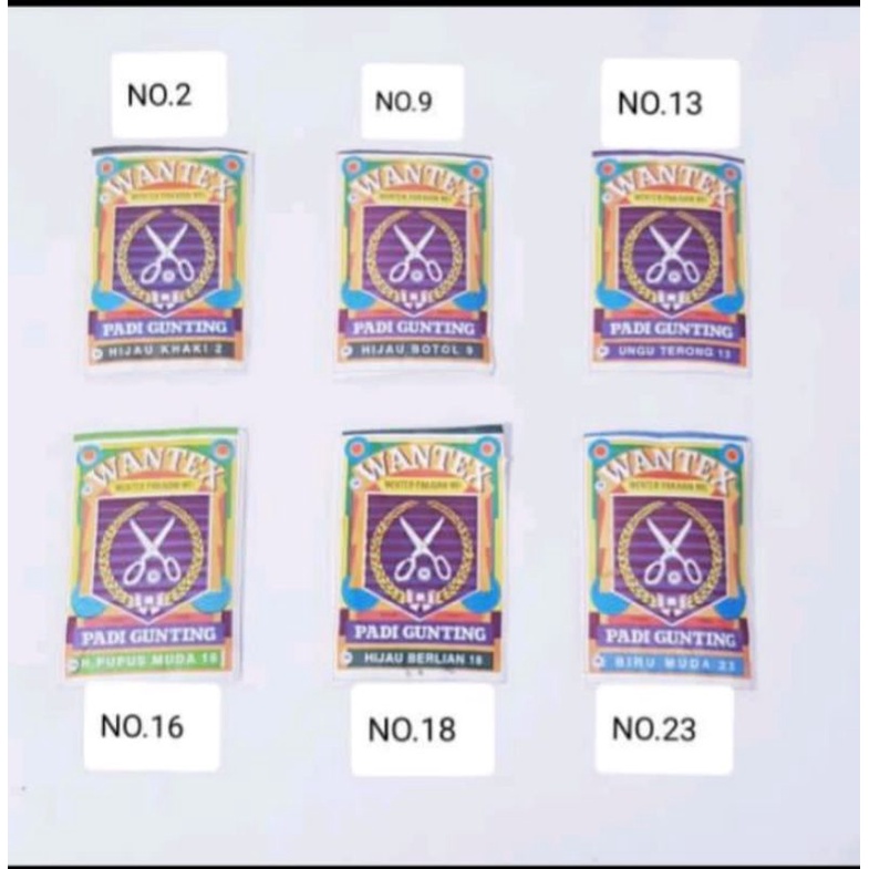 WANTEX PADI PEWARNA KAIN/TEXTILE HARGA PER PCS