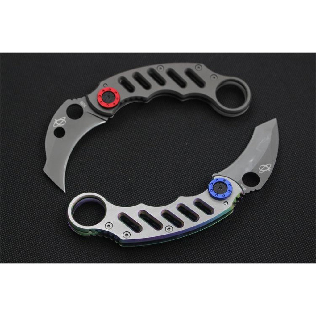 Zhafry Shop - KNIFEZER Pisau Karambit Sabit Mantis Hunting Knife 165mm - MK-2