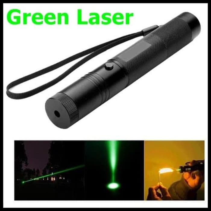 Green Beam Laser Pointer 1MW 532NM with Baterai Plus Charger