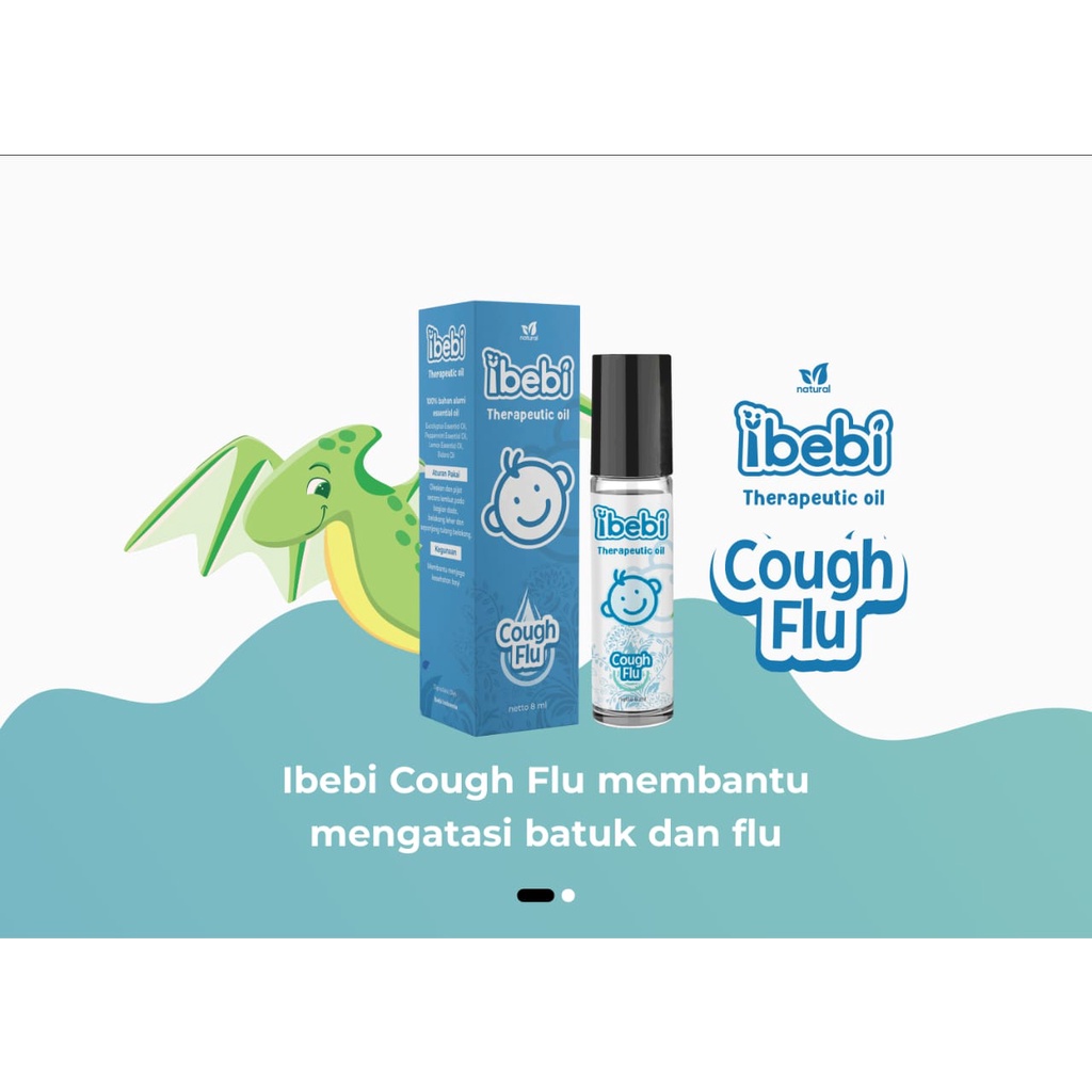 Ibebi Natural Therapeutic Essential Oil Cough &amp; Flu / Sweet Sleep / Essential Oil Baby Roll On / Herbal Bayi / Obat Flu Bayi / Obat Batuk Pilek Arevyonlineshop