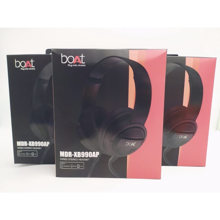 HEADSET HEADPHONE KABEL BOAT MDR-900AP HANDSFREE EXTRABASS MEGABASS