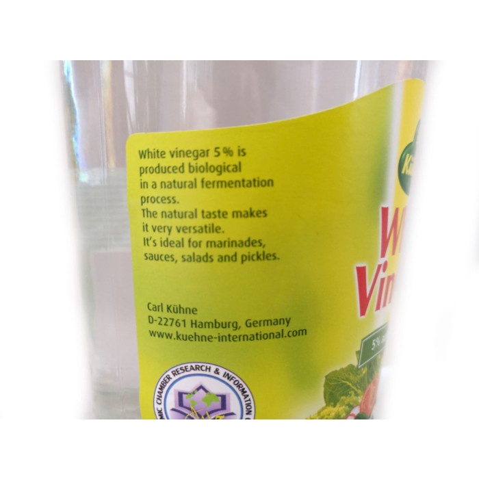 

Cuka Putih / White Vinegar Kuhne 750 Ml Non Halal Merk No 1 Germany 017