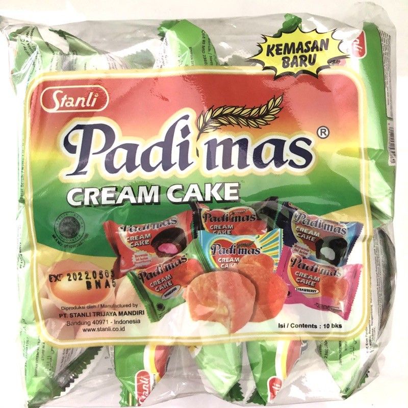 

PADI MAS CREAM CAKE 1PACK ISI 10PCS