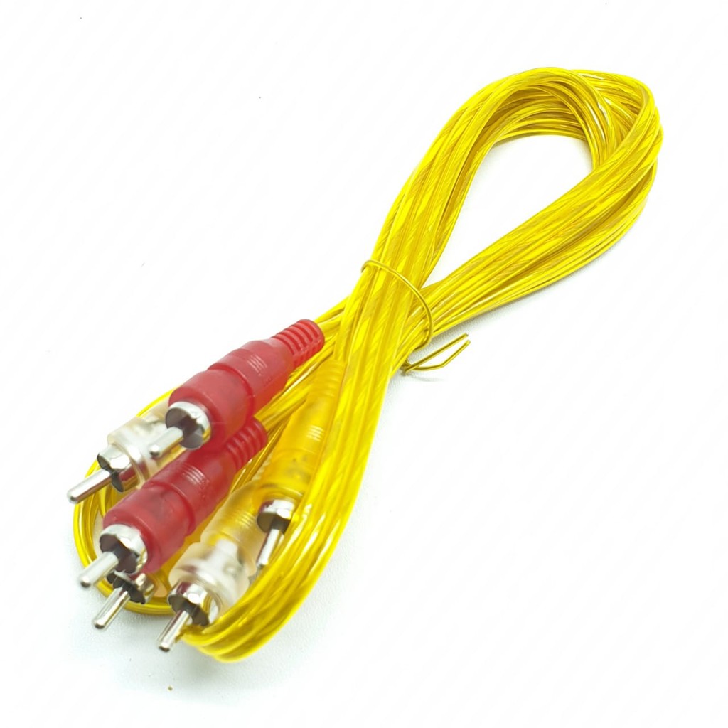 MTYR Kabel Rca 3R To 3R 1,35Mtr Full Transparan / Kabel Audio Video