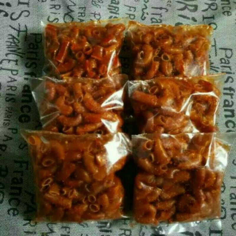 

makaroni bantat kemasan pouch Rp .5000